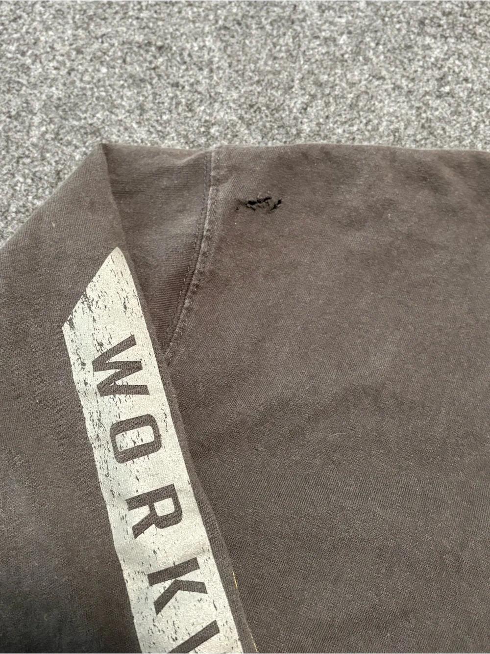 Carhartt Shirt Mens 4XL Black Original Fit Long Sleeve Logo Workwear Distressed